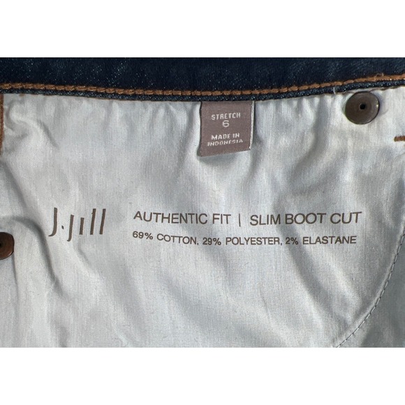 J Jill Jeans Womens 6 Blue Slim Bootcut Authentic Fit Medium Wash Stretch Denim - Picture 8 of 10